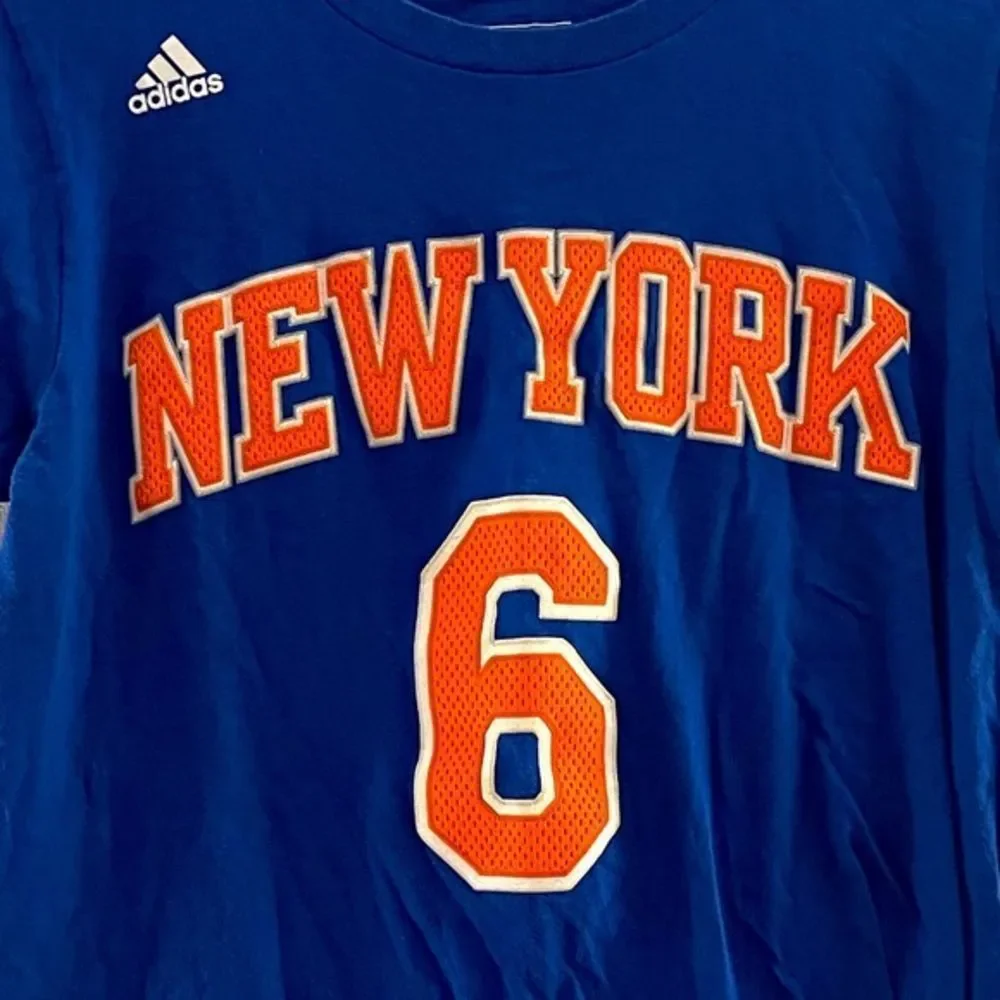 Adidas The Go-To Tee Mens New York Porzingis Jersey T-shirt Size S‎